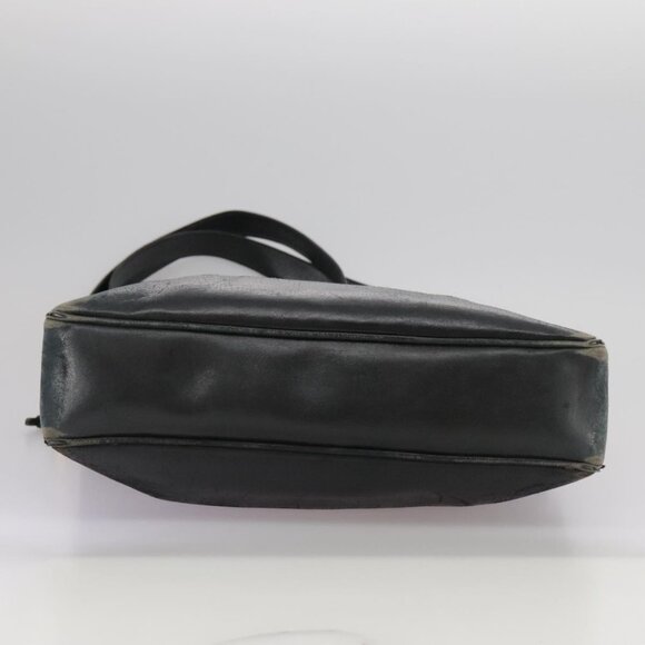 CHANEL Matelasse Chain Shoulder Bag Leather Gold Black CC Auth - Picture 11 of 15